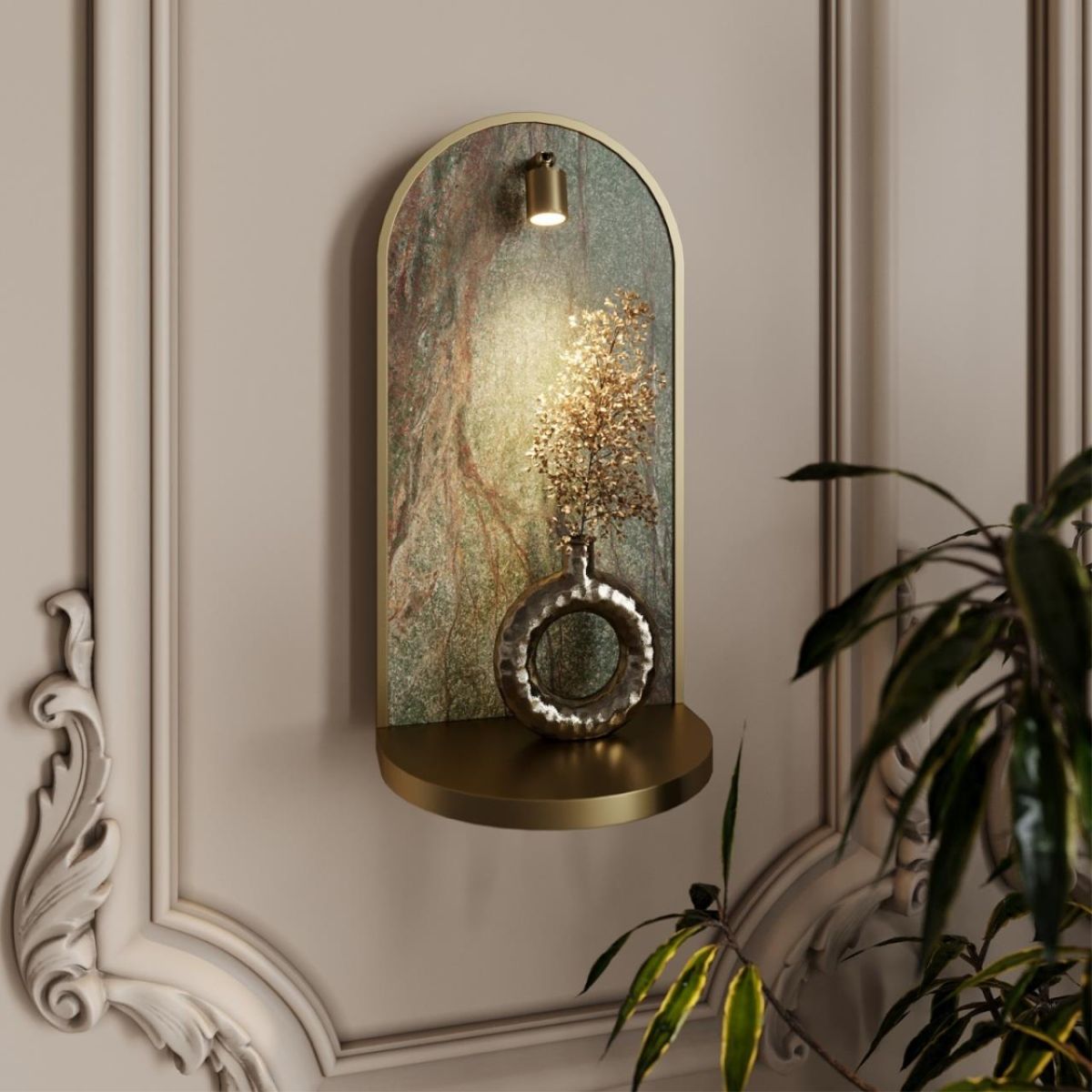 настенный светильник odeon light hightech giardino 7175/3wl