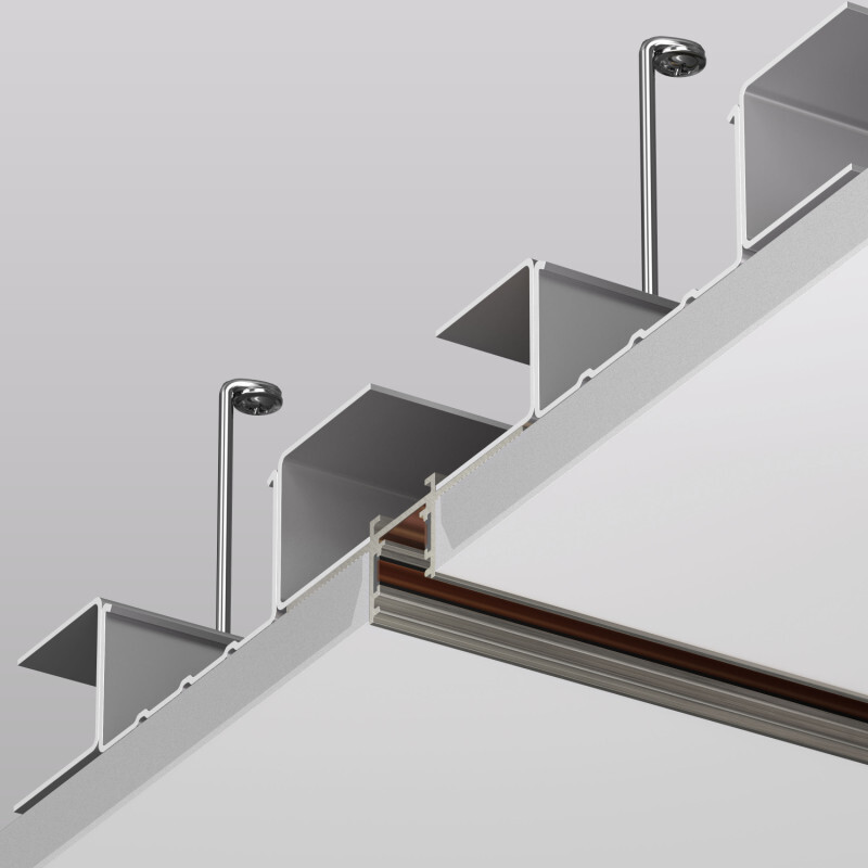 шинопровод магнитный встраиваемый для гкл denkirs shine hide tr5702-dn