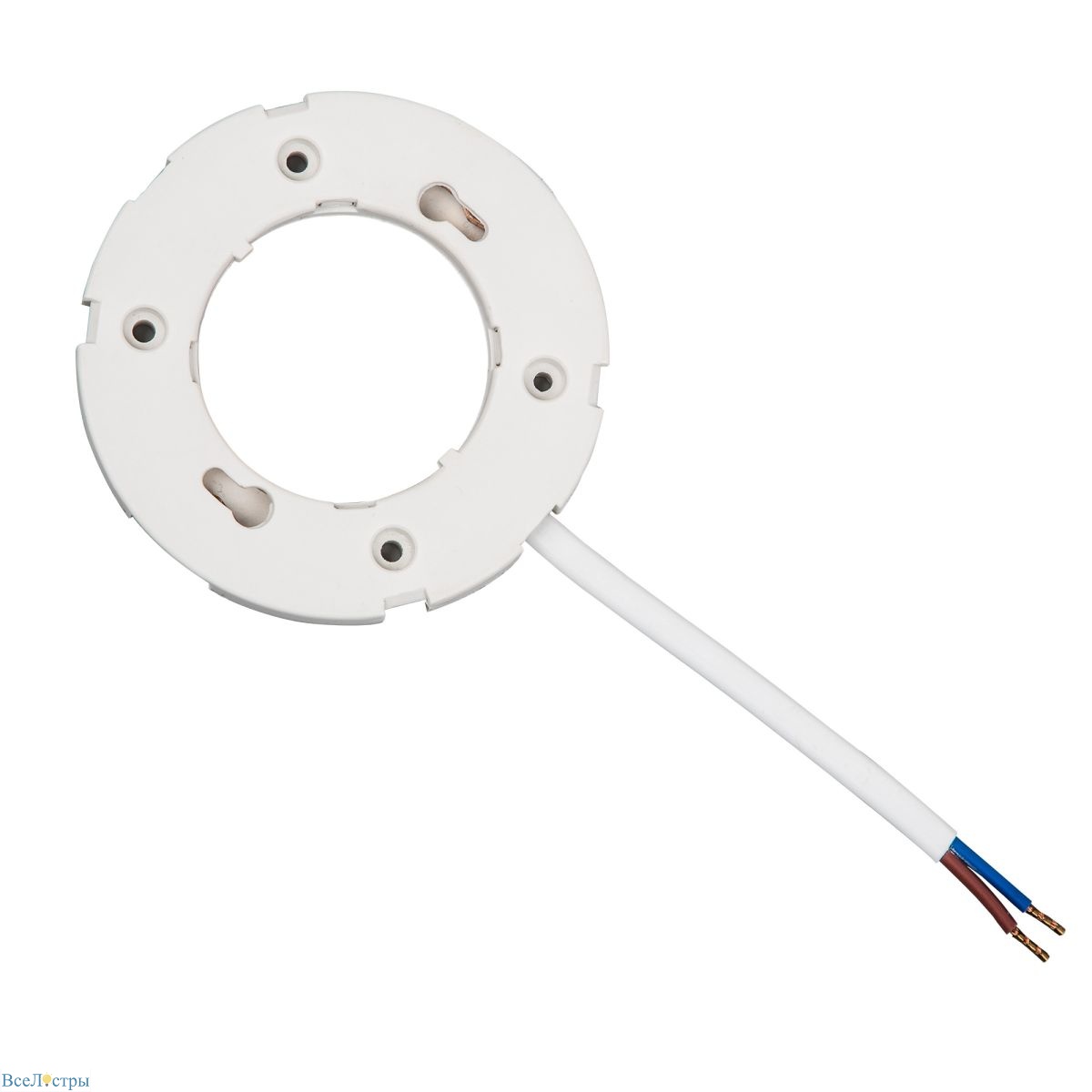 патрон для лампы uniel ulh-gx53-plastic-10cm 07622