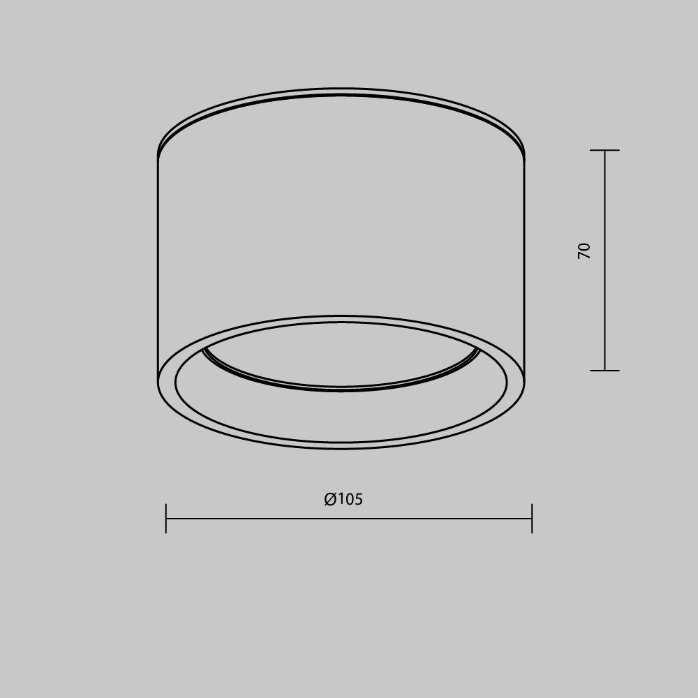 потолочный светильник maytoni technical ceiling&wall hydra c090cl-10w3k-w