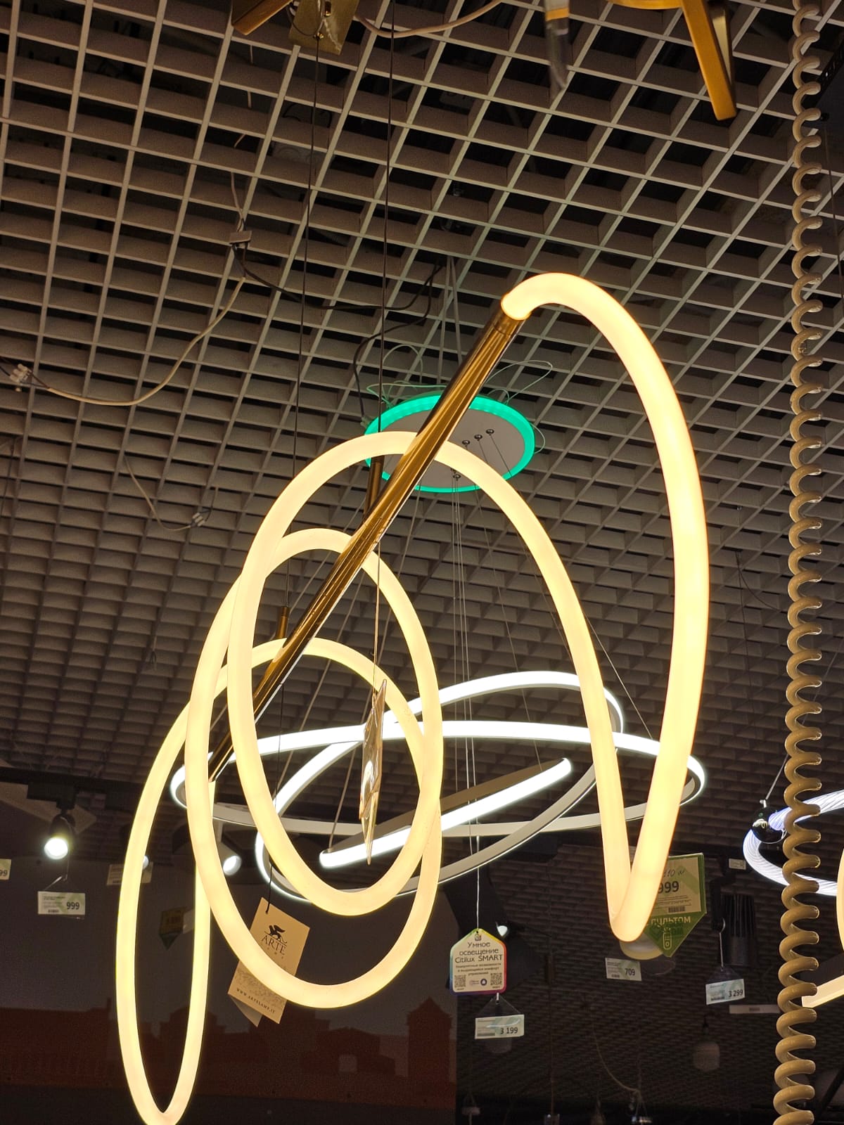 подвесной светодиодный светильник arte lamp klimt a2850sp-75pb