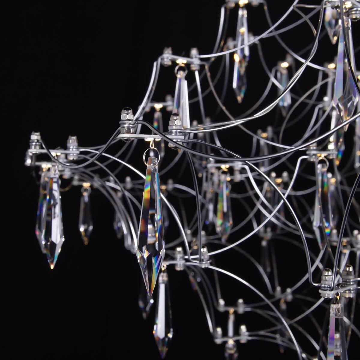 подвесной светодиодный светильник loft it mira 10259/1000 silver asfour