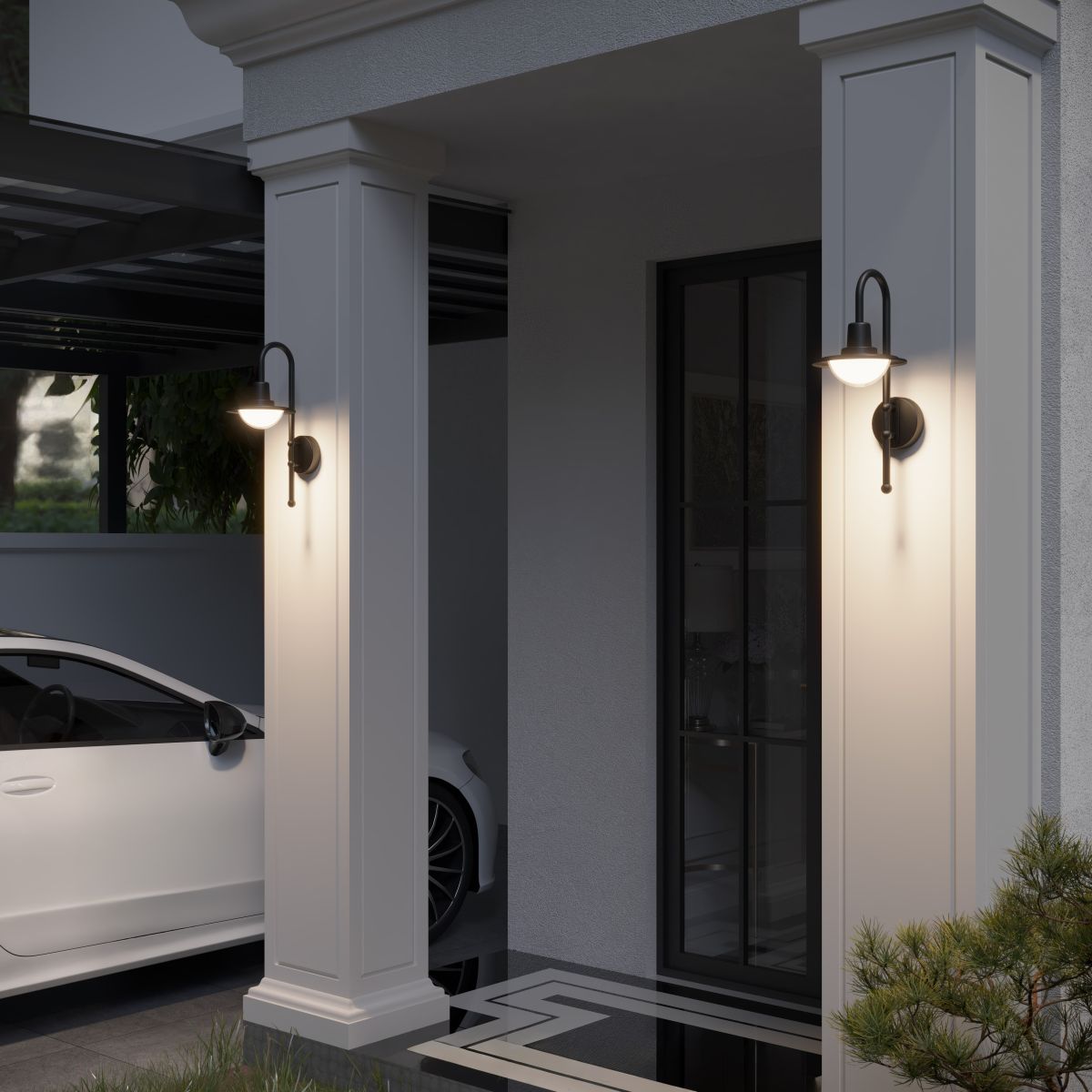 уличный настенный светильник st luce proche sl9512.401.01