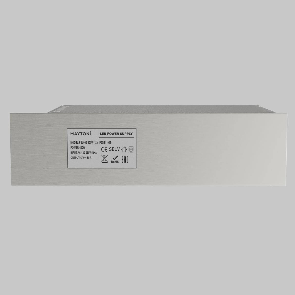 блок питания maytoni led strip psl002 12в 600вт ip20 811015