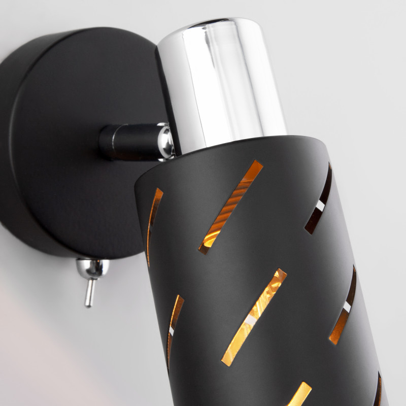 бра eurosvet 20090/1 черный/хром