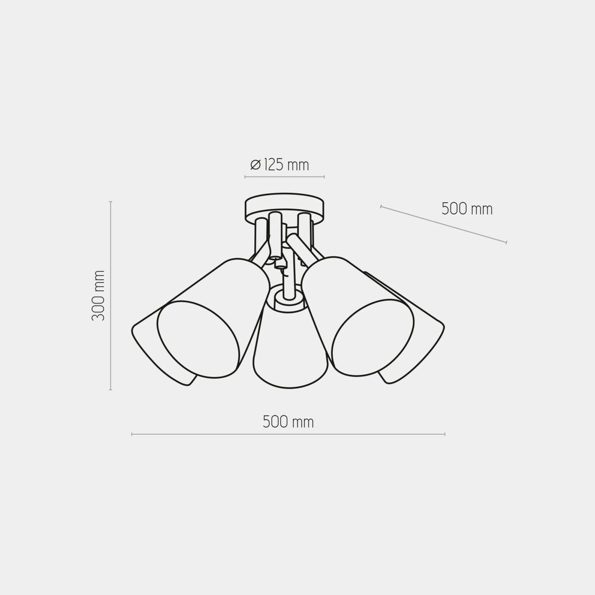 потолочная люстра tk lighting 659 vaio grafit 5