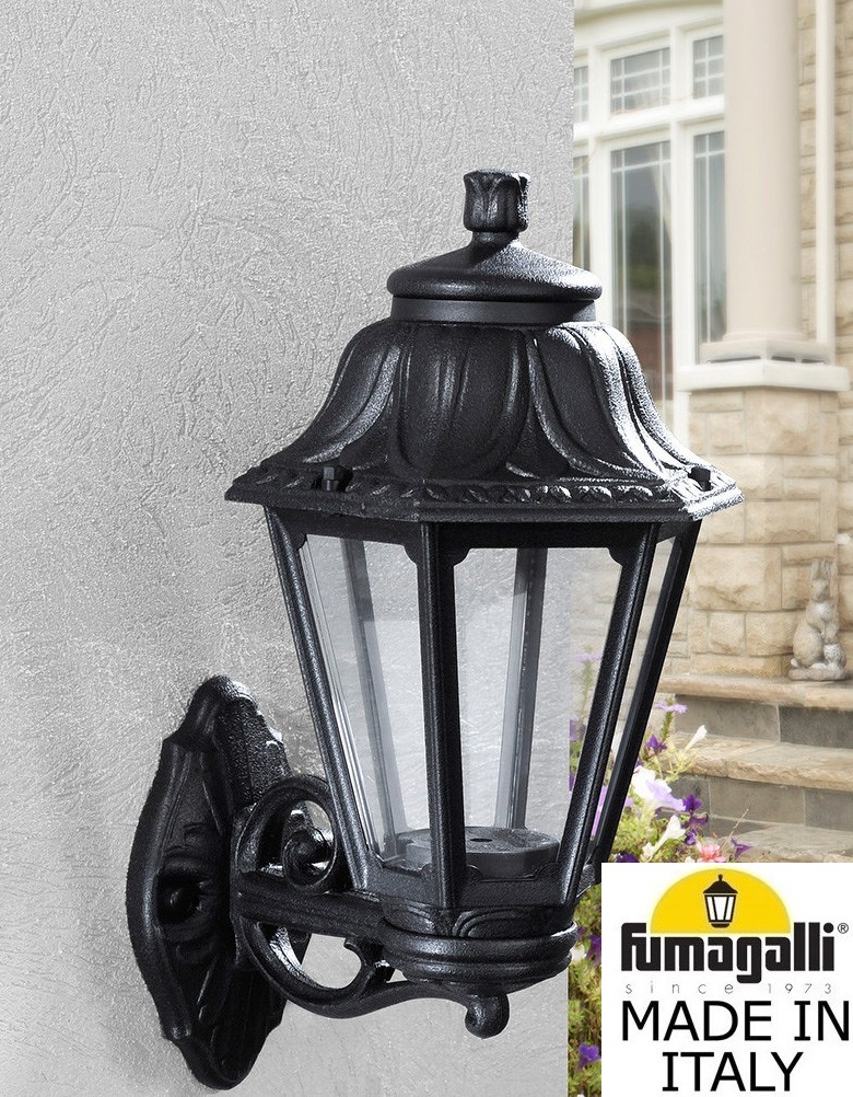уличный настенный светильник fumagalli bisso/anna e22.131.000.axe27