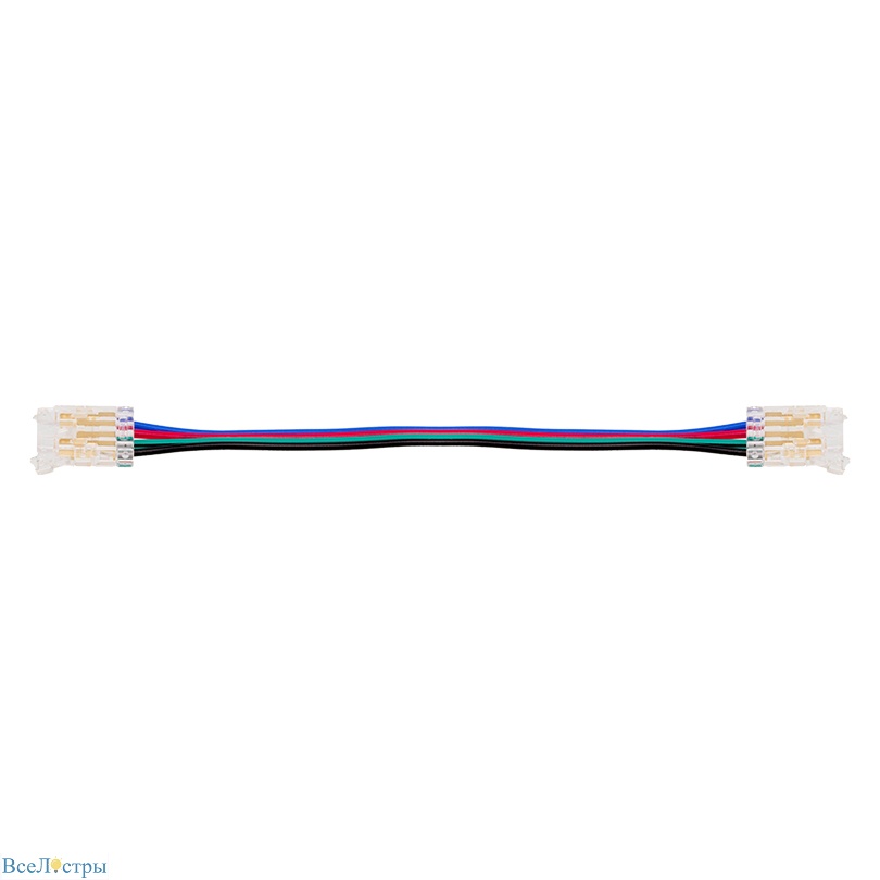 коннектор (3шт.) wolta wls-4pin-rgb-10mm-2
