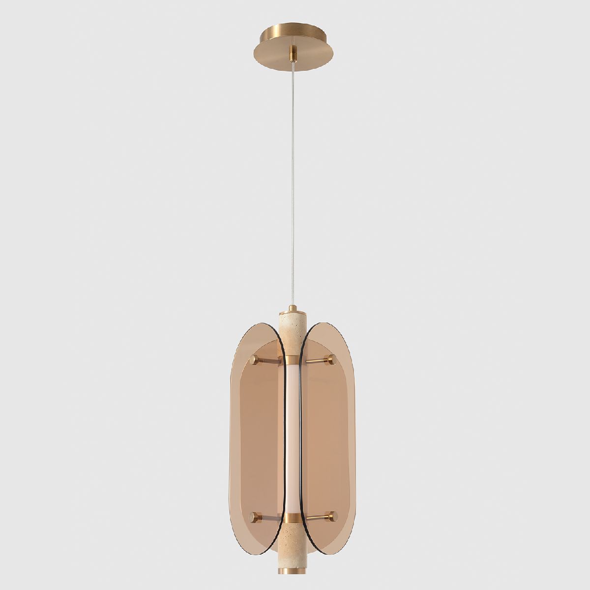 подвесной светильник crystal lux amarillo sp18w led brass