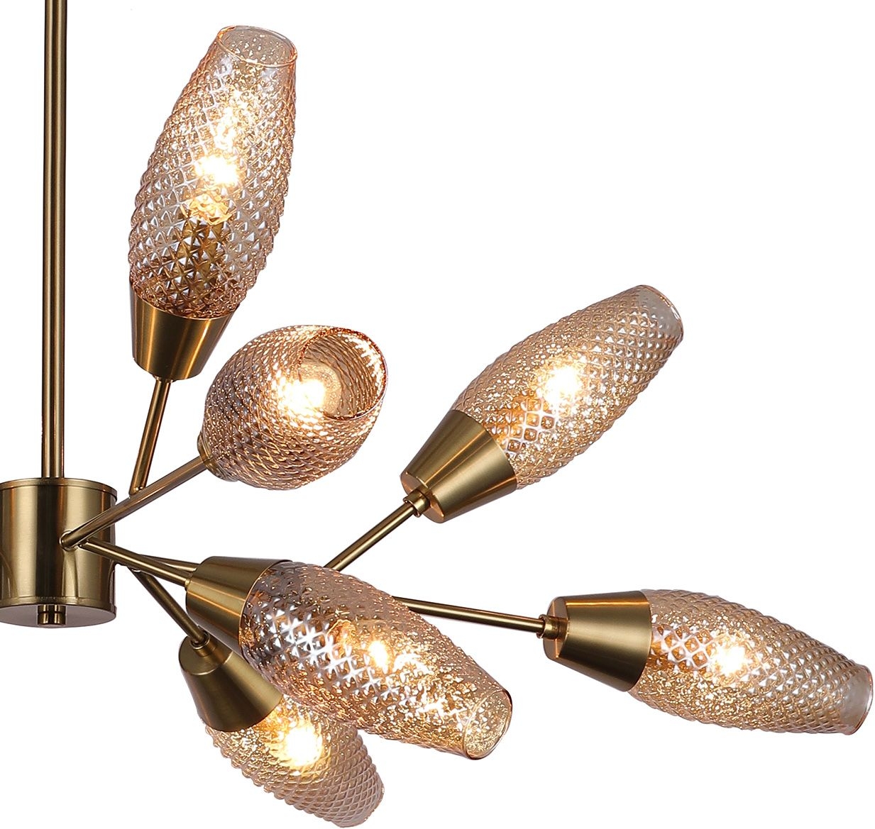 люстра на штанге escada desire 10165/12pl copper