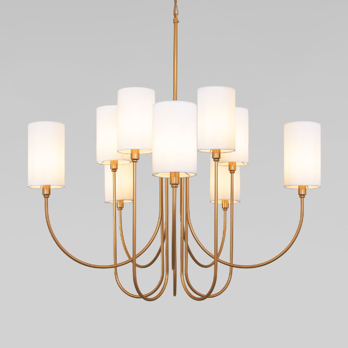 подвесная люстра eurosvet abbey 60164/10 латунь smart a065749