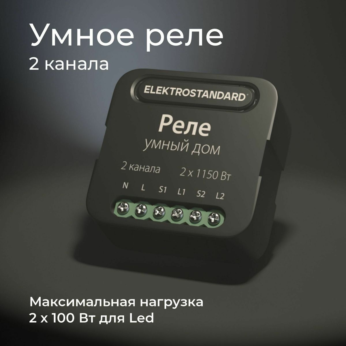 умное двухканальное реле elektrostandard 4690389185083 a059326