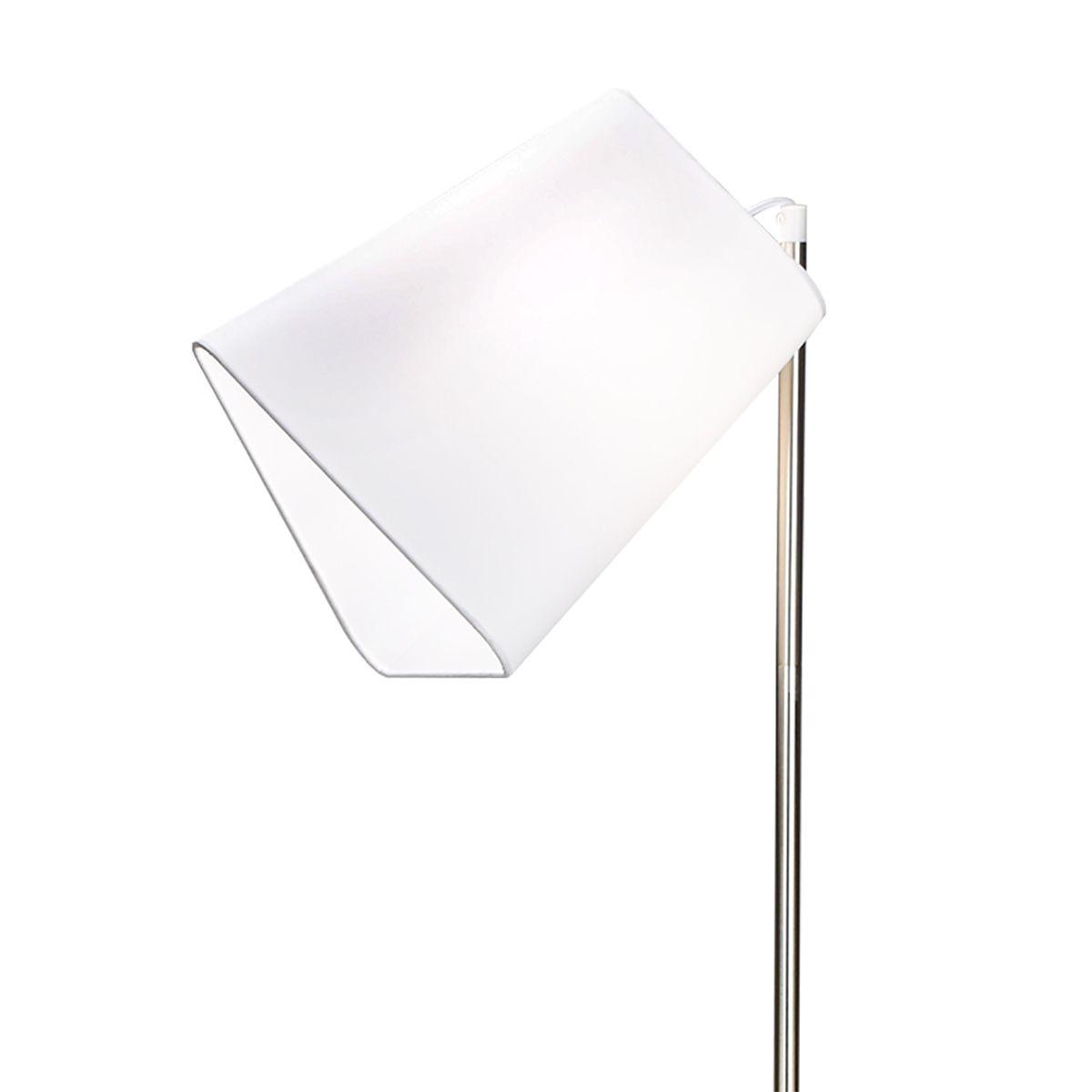 торшер escada hall chrome/white 10185/t white