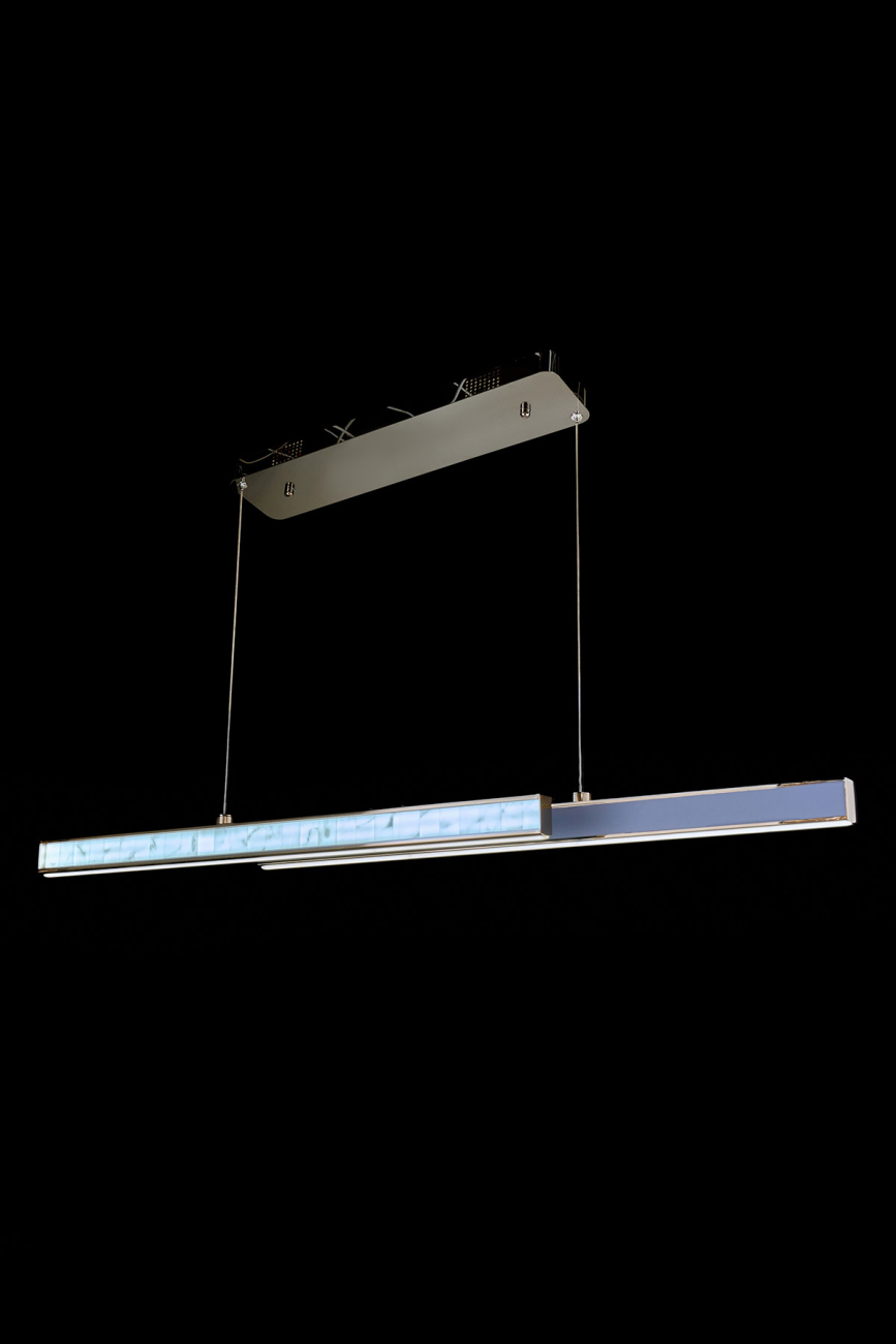 подвесная люстра christine le7702/1200l black chrome