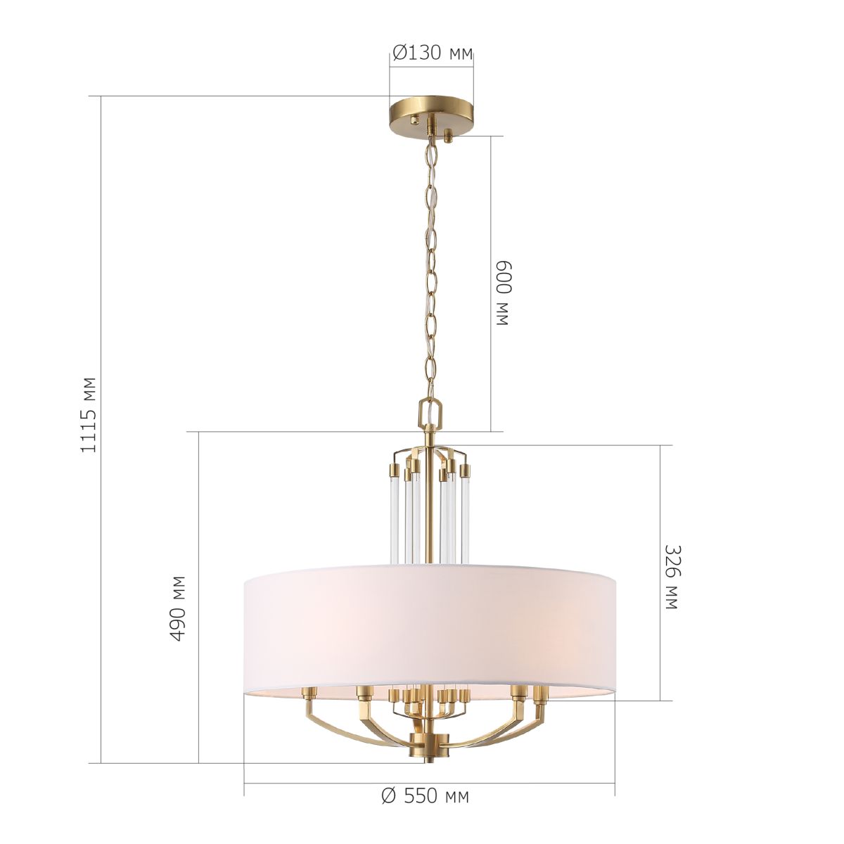 подвесная люстра st luce опал sl1403.303.05