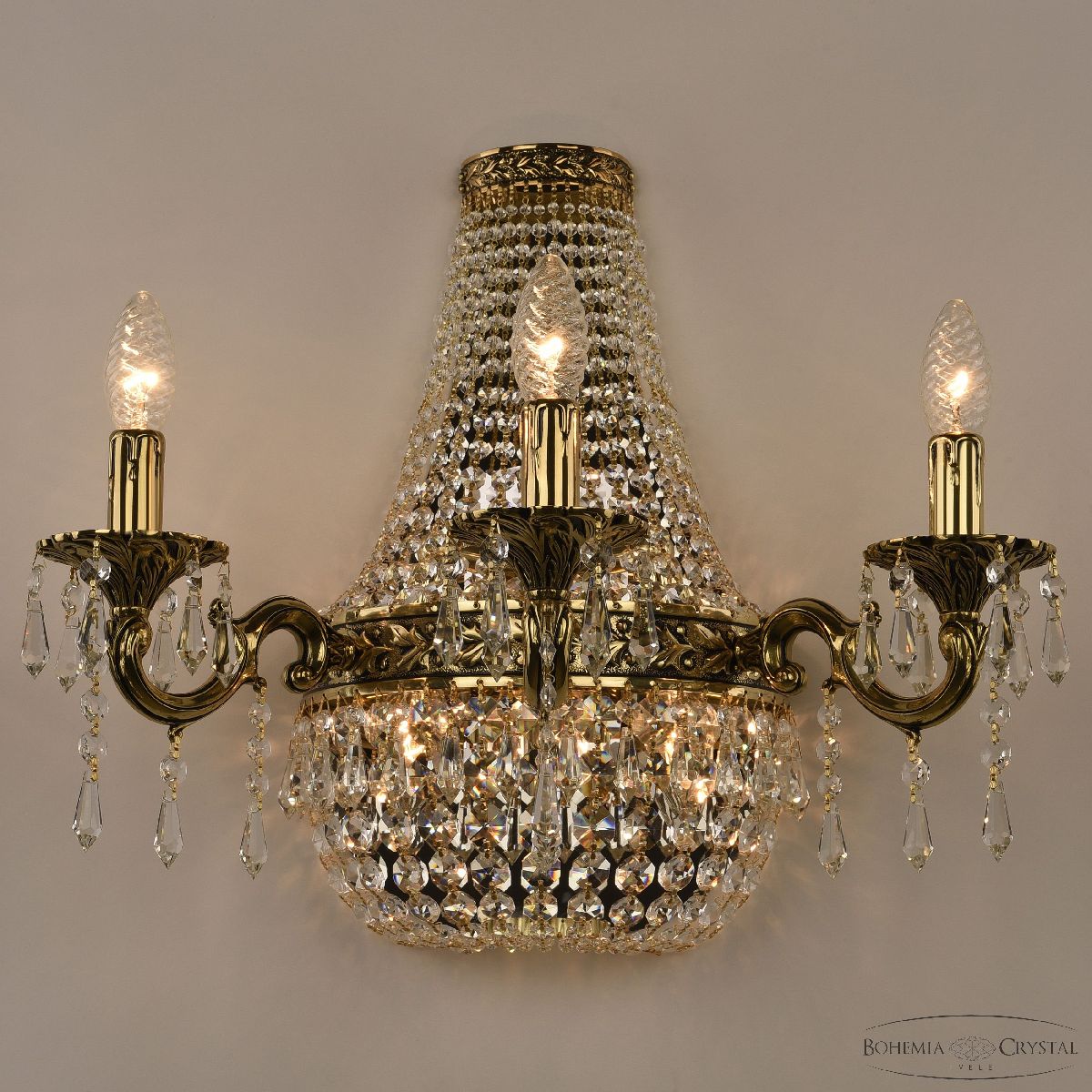 бра bohemia ivele crystal 2201h201b/3/47iv gb
