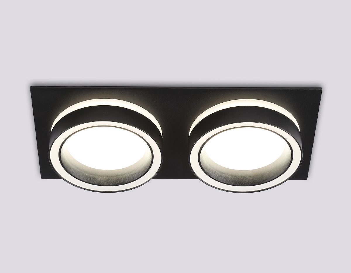 встраиваемый светильник ambrella light gx53 acrylic tech techno spot tn52424