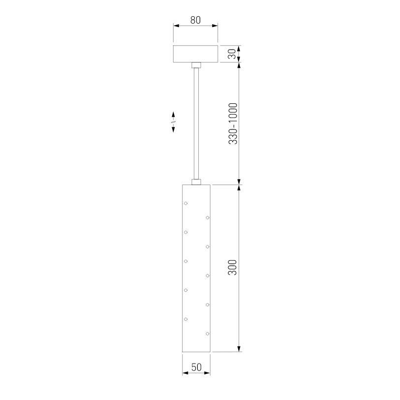 подвесной светодиодный светильник elektrostandard bong 50214/1 led золото 4690389175947