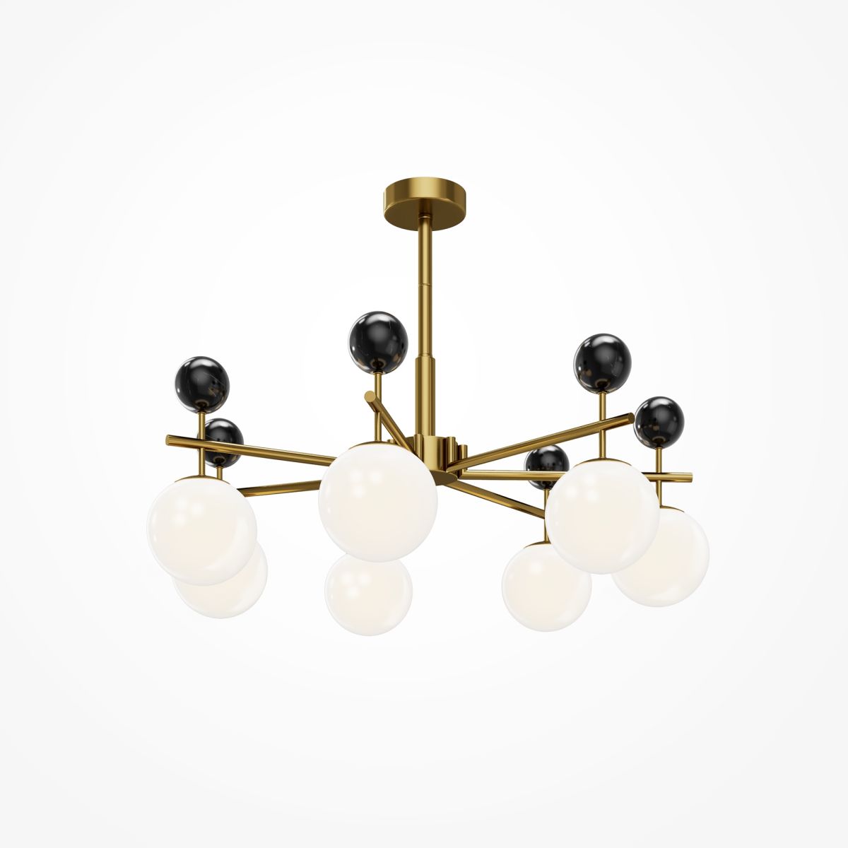 люстра на штанге maytoni museo mod436pl-07bs