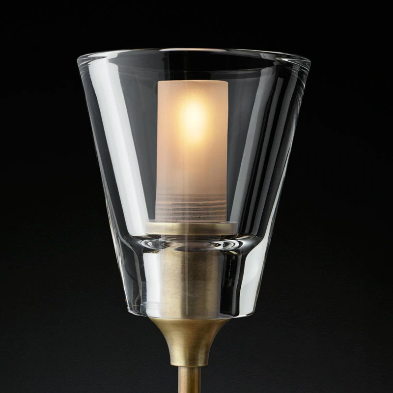 бра delight collection torche de verre 8614w/d gold