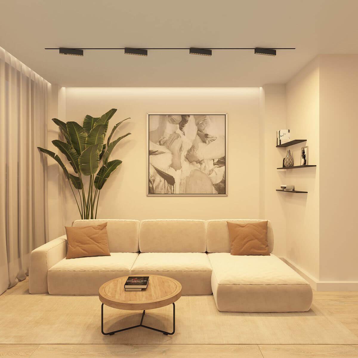 трековый светодиодный светильник denkirs edder dk6434-bk