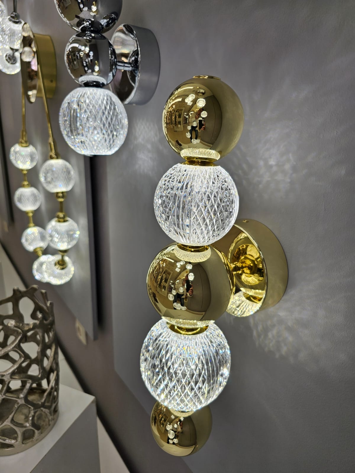 бра odeon light crystal 5008/7wl
