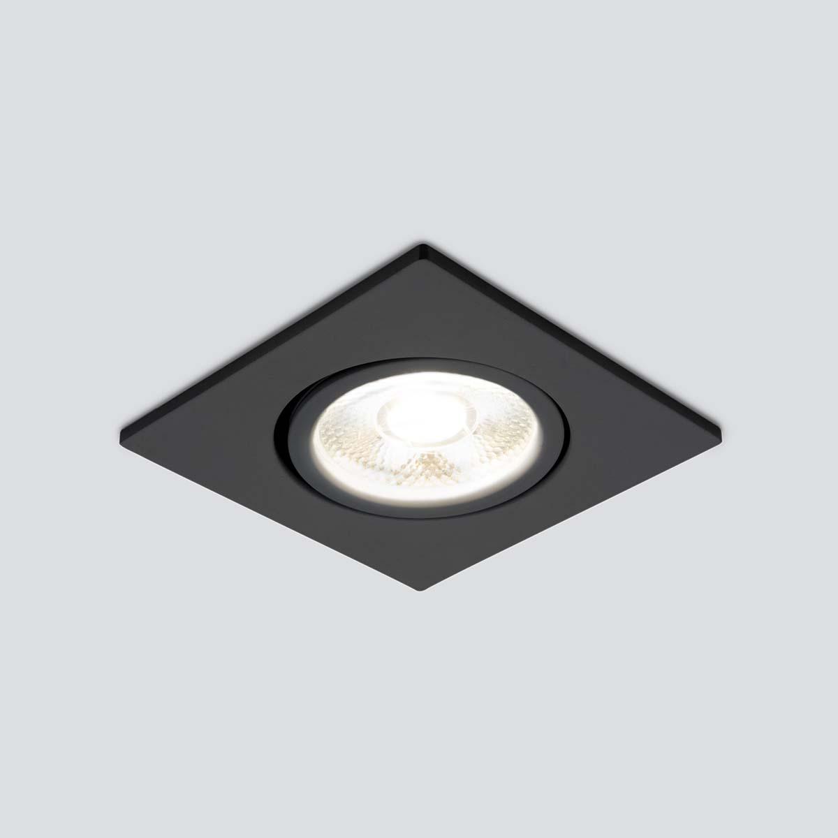 встраиваемый светодиодный светильник elektrostandard 15273/led черный 4690389176661