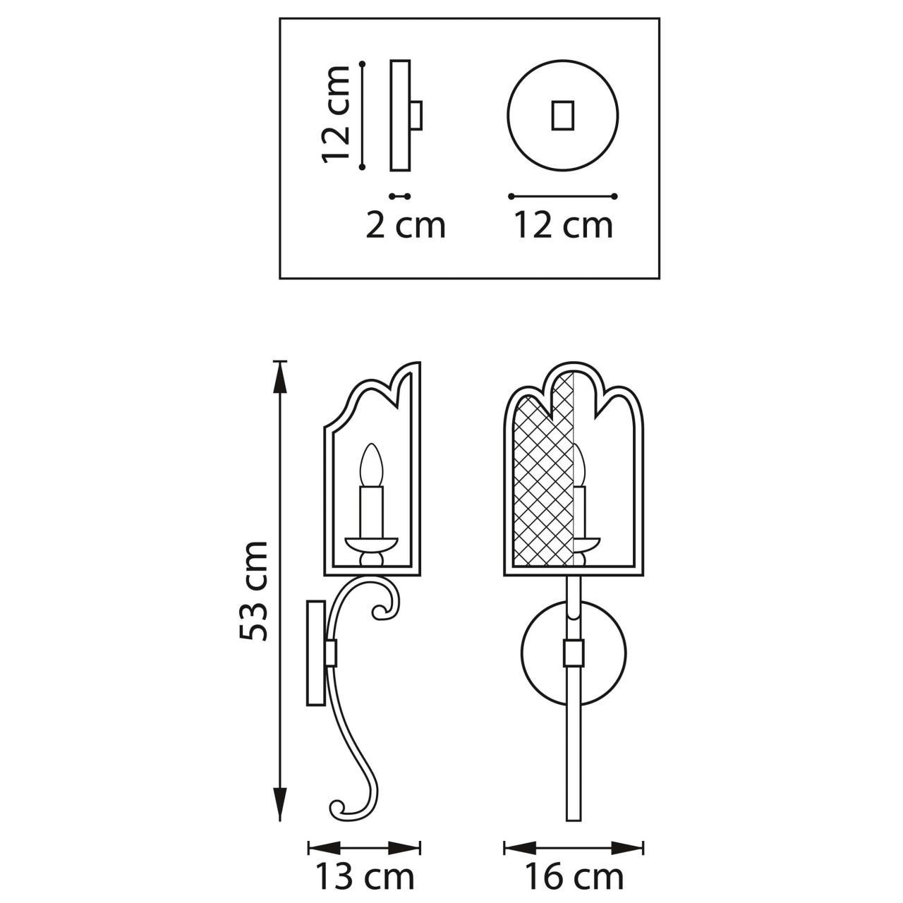 бра lightstar castello 744617