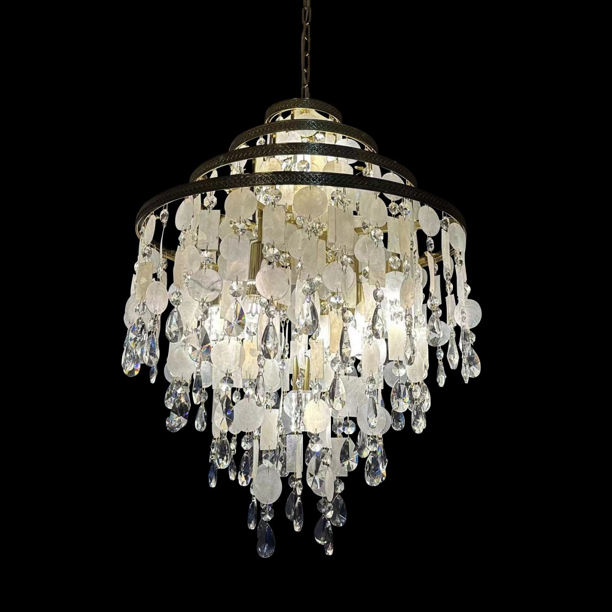 подвесная люстра delight collection d8138p/d600 gold