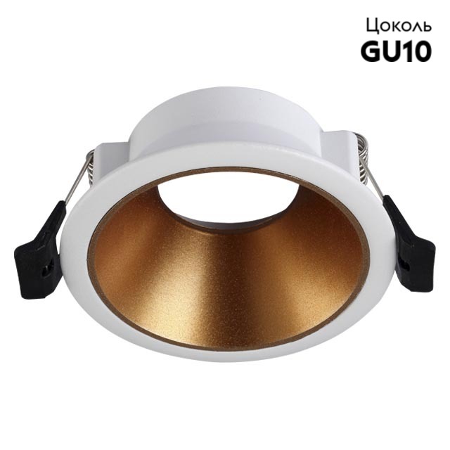 встраиваемый светильник crystal lux clt 052c wh-go