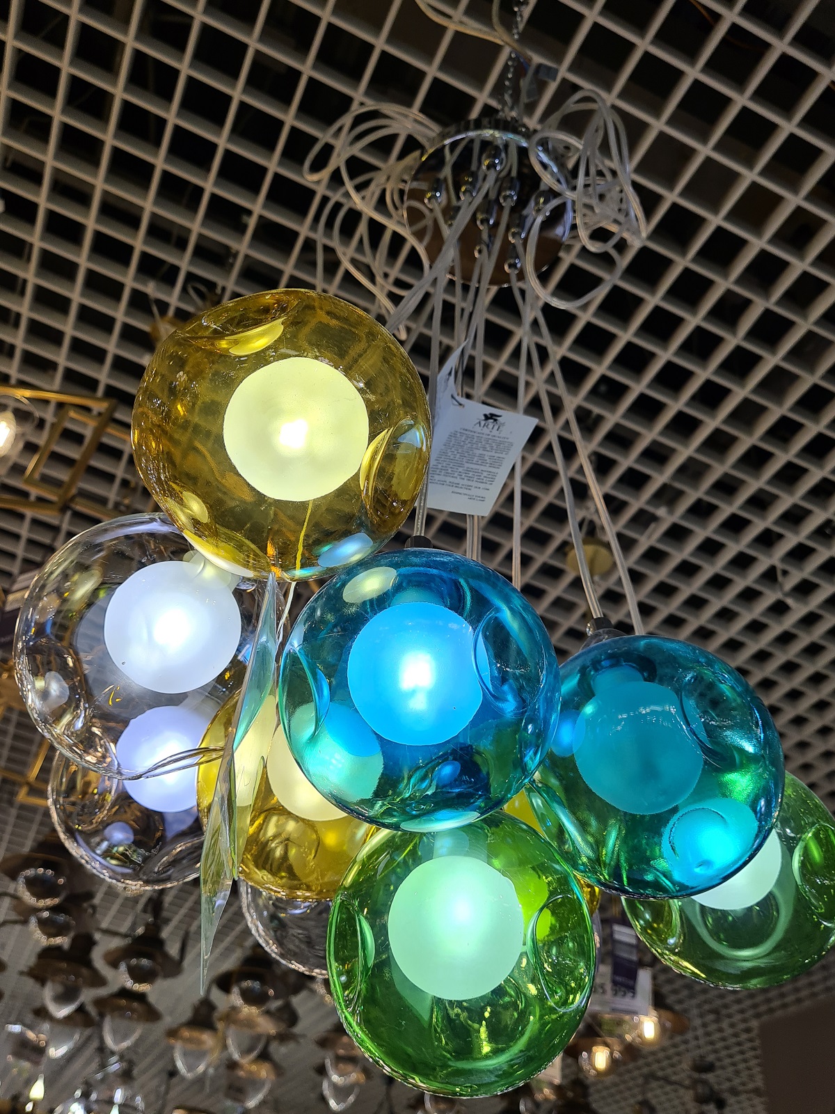 подвесная светодиодная люстра arte lamp pallone a3026sp-9cc