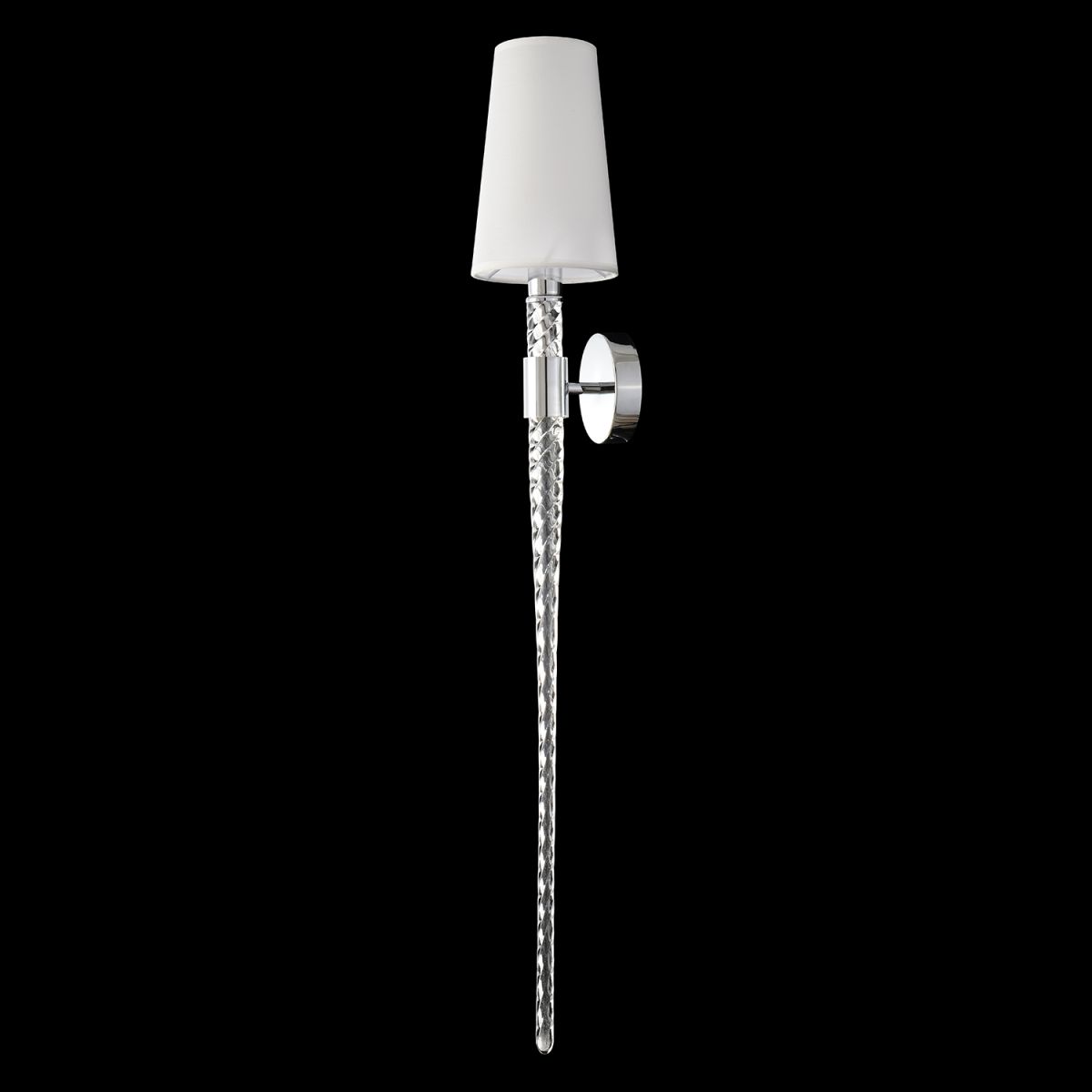 бра crystal lux luminous ap1 chrome