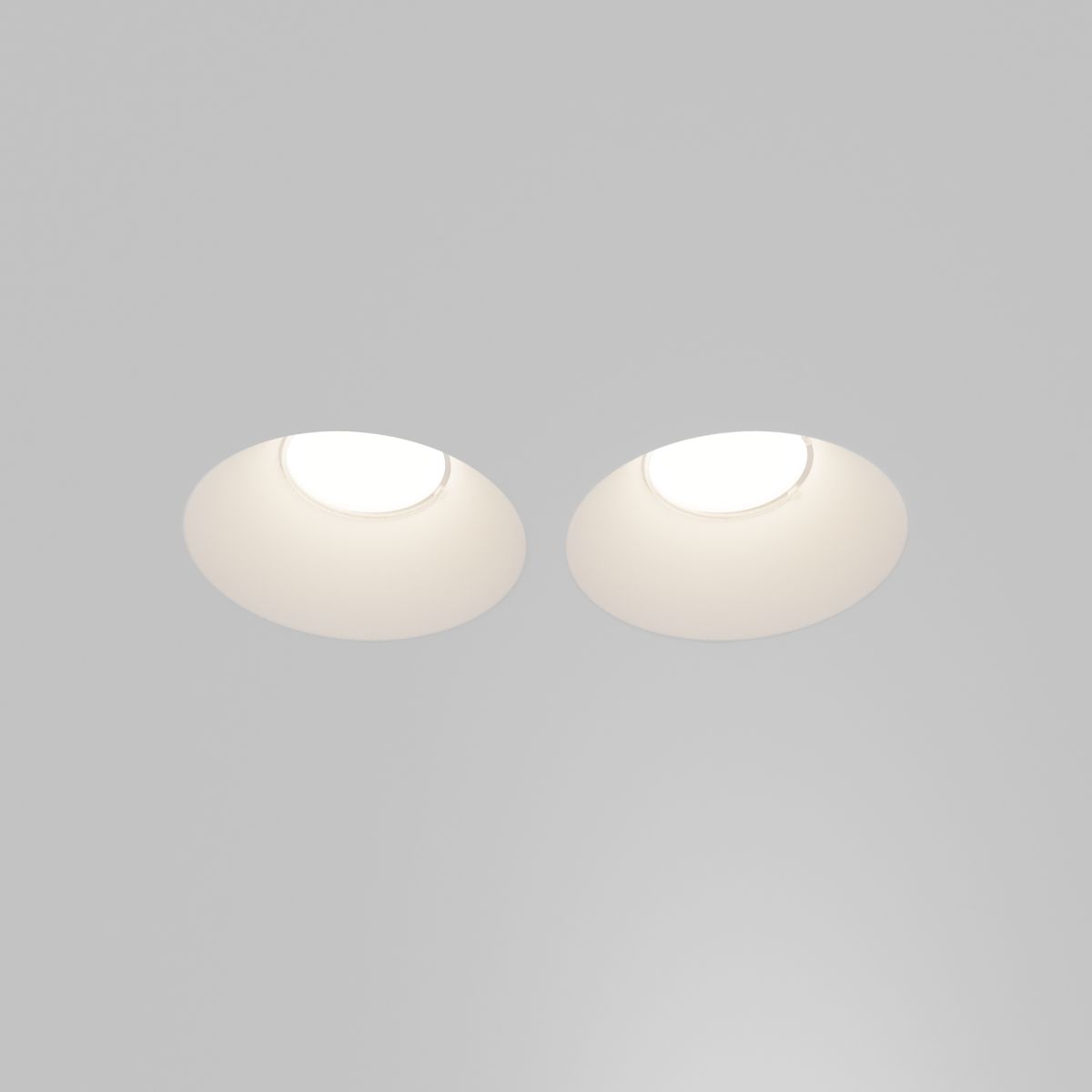 встраиваемый светильник maytoni technical gyps modern dl129-gu10-02-w