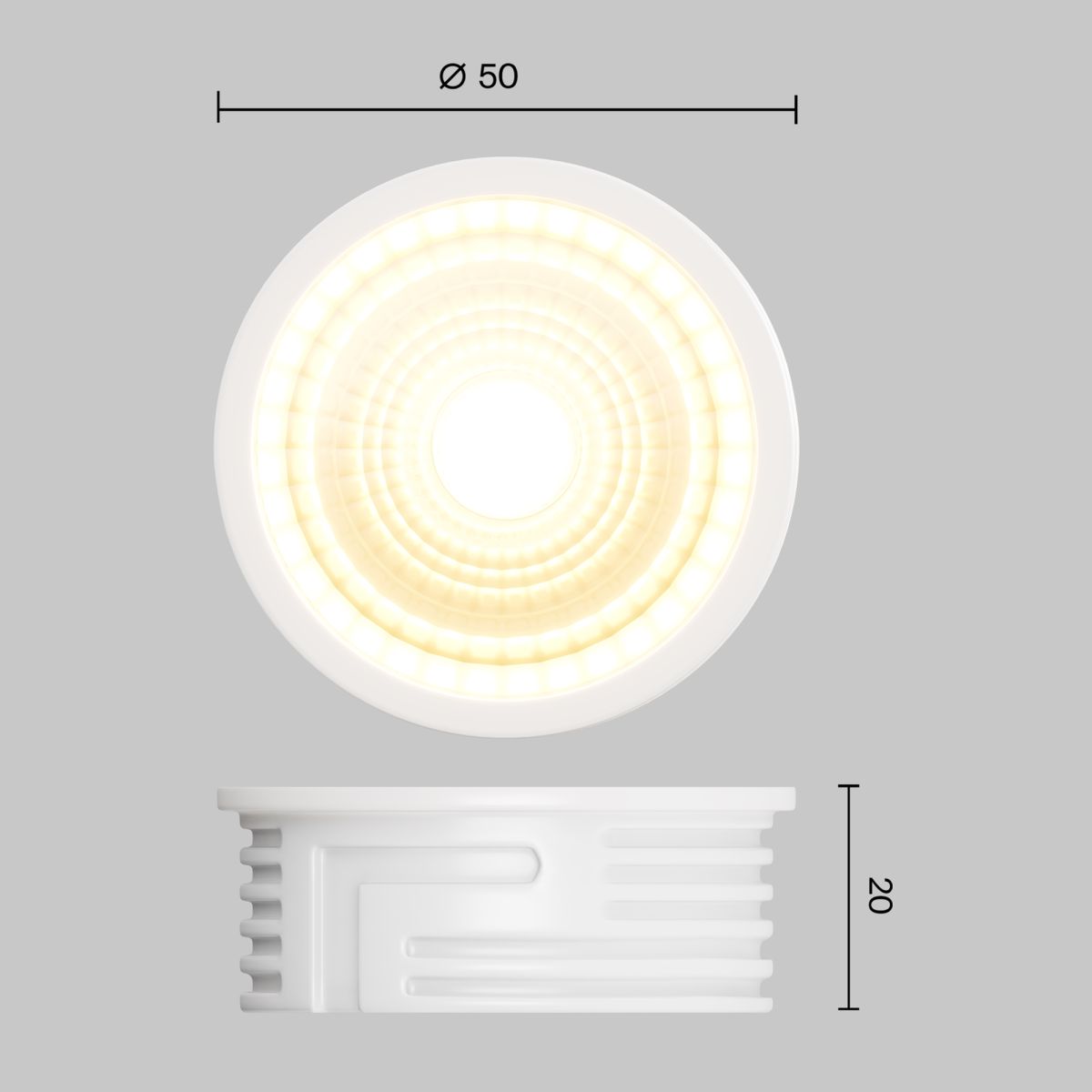 светодиодный модуль voltega module led 7w 2700k 7203