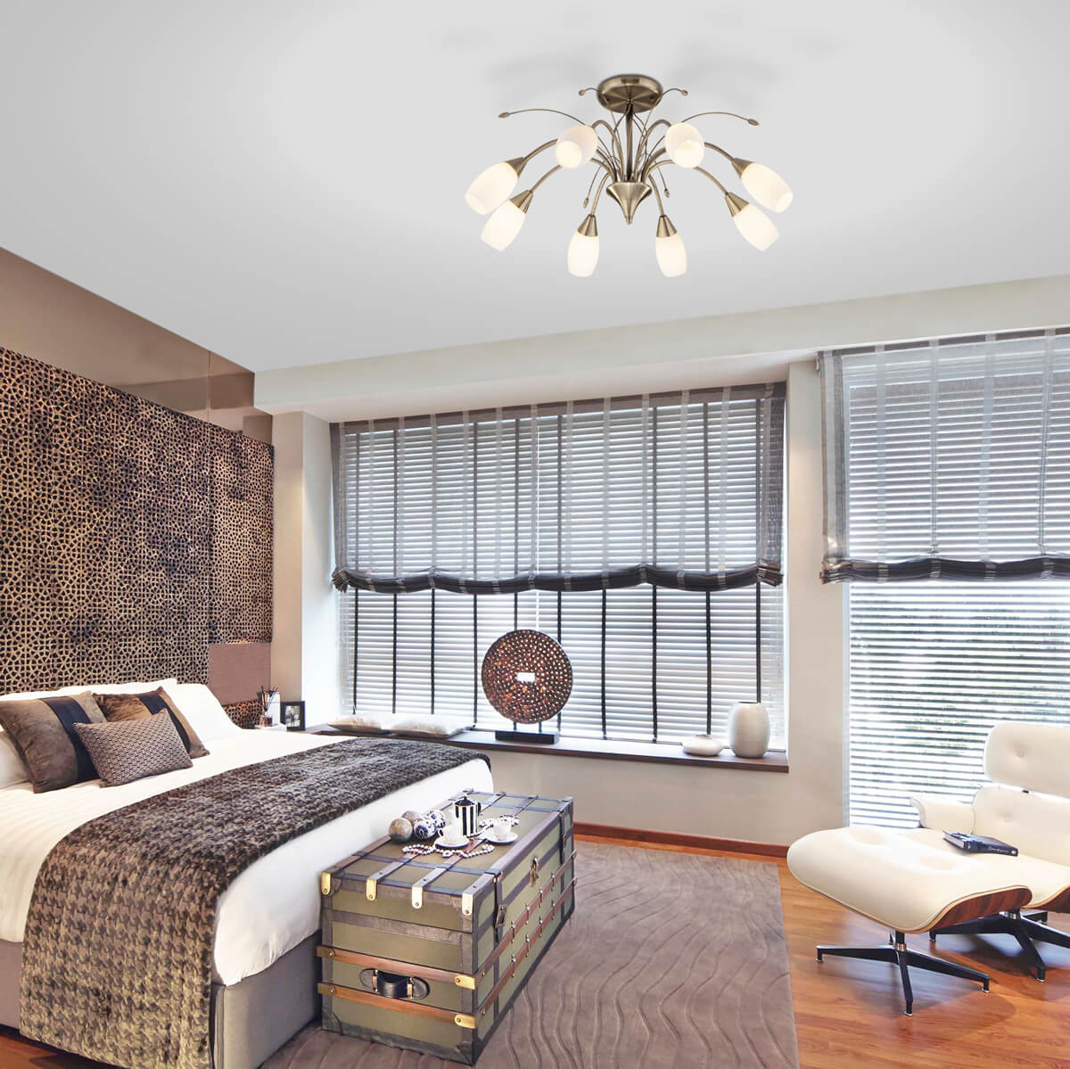 потолочная люстра eurosvet ginevra 30280/8 античная бронза