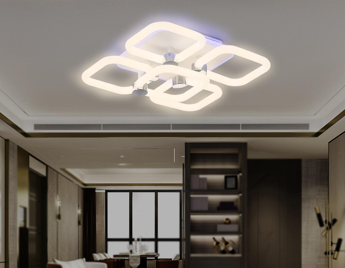 потолочная светодиодная люстра ambrella light acrylica original fa3861