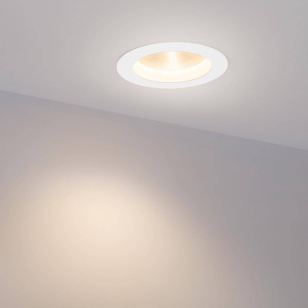 встраиваемый светодиодный светильник arlight ltd-105wh-frost-9w day white 110deg 021492