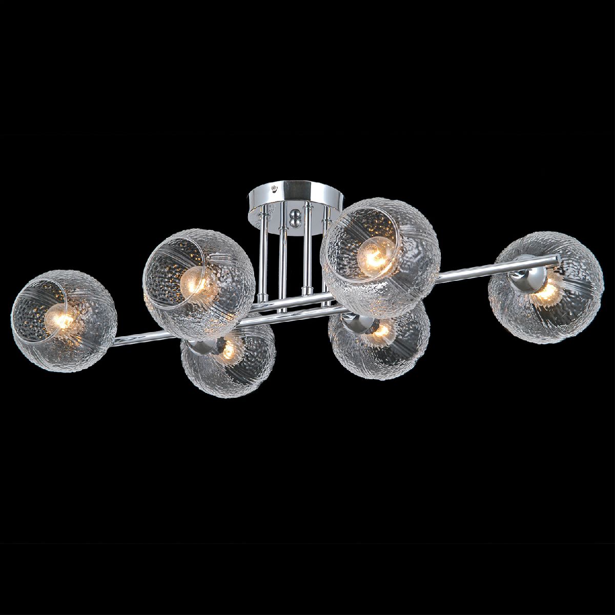 потолочная люстра illumico il0701-6csq-24 cr aries
