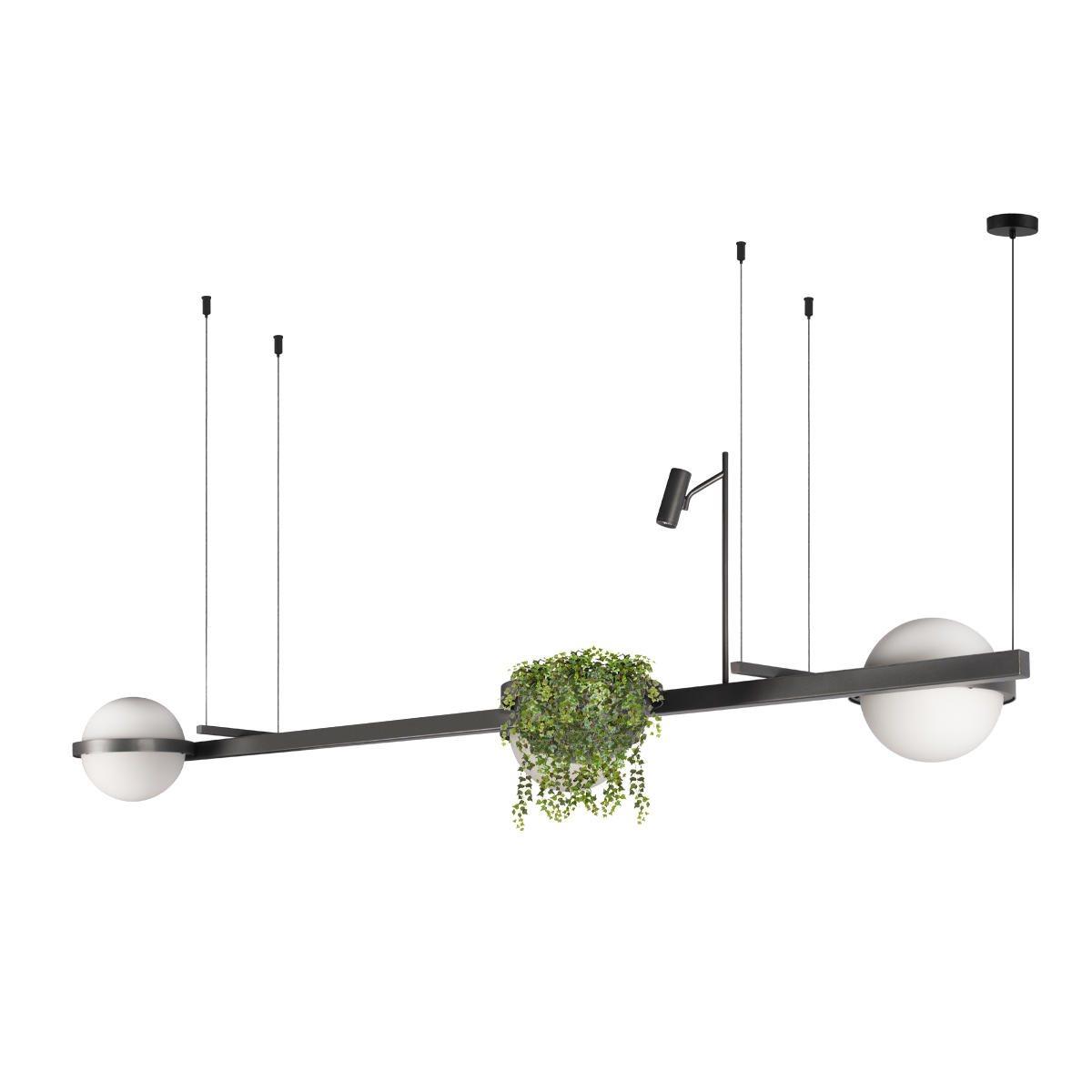 подвесной светодиодный светильник loft it jardin 10121/c dark grey