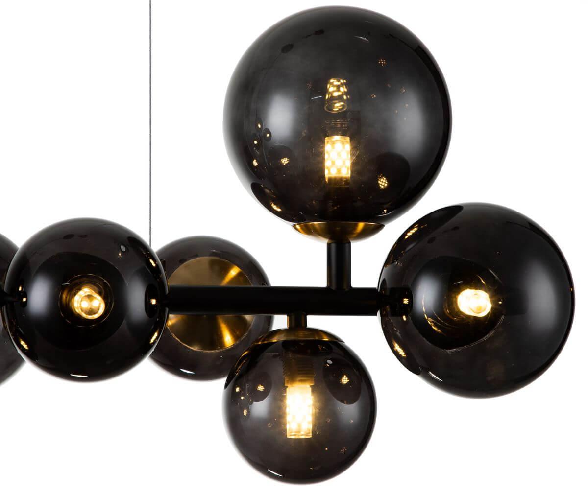 подвесная люстра indigo molecola 11018/10p black v000196