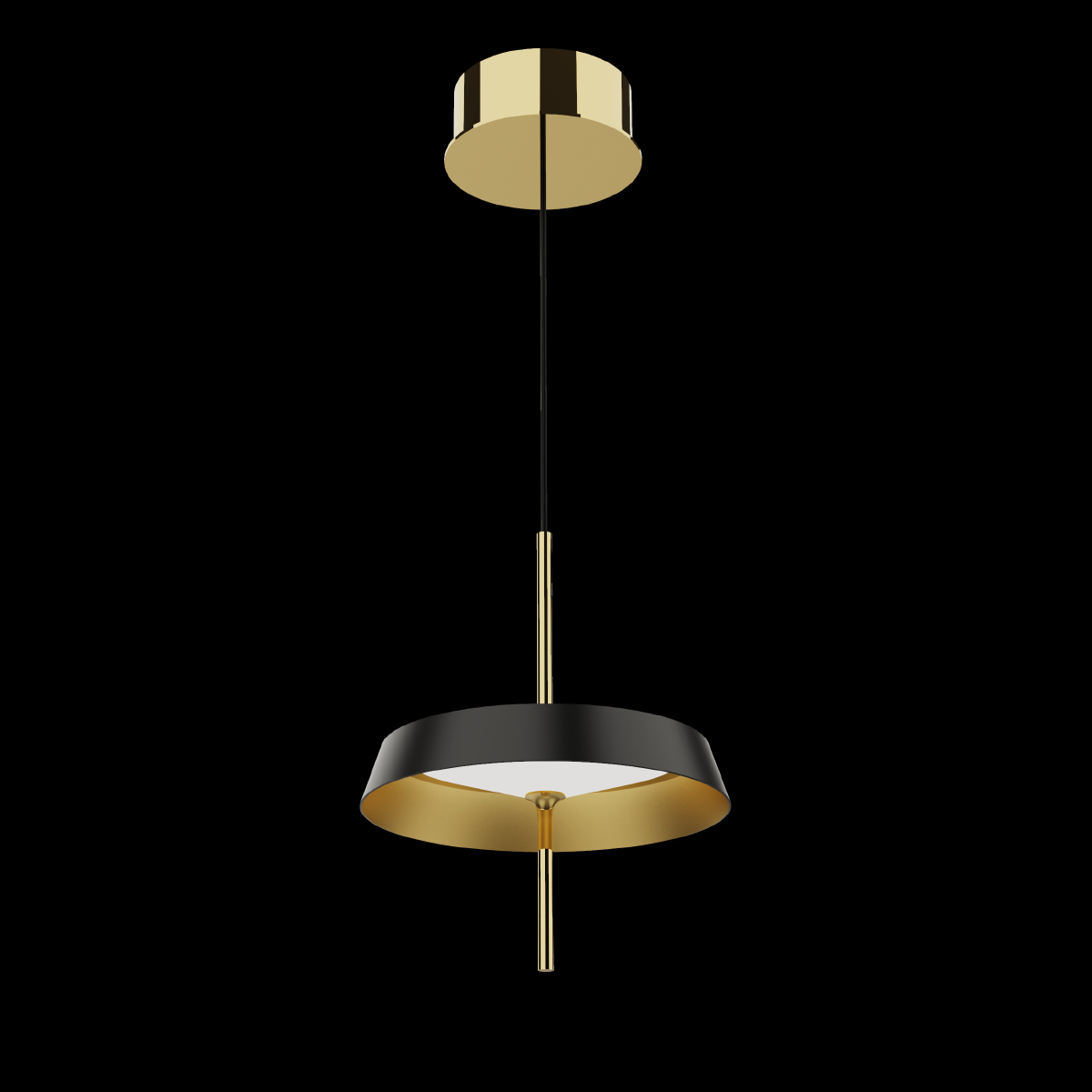 подвесной светильник delight md18001061-1a  black/gold