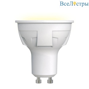 LED-JCDR 6W/WW/GU10/FR PLP01WH картон