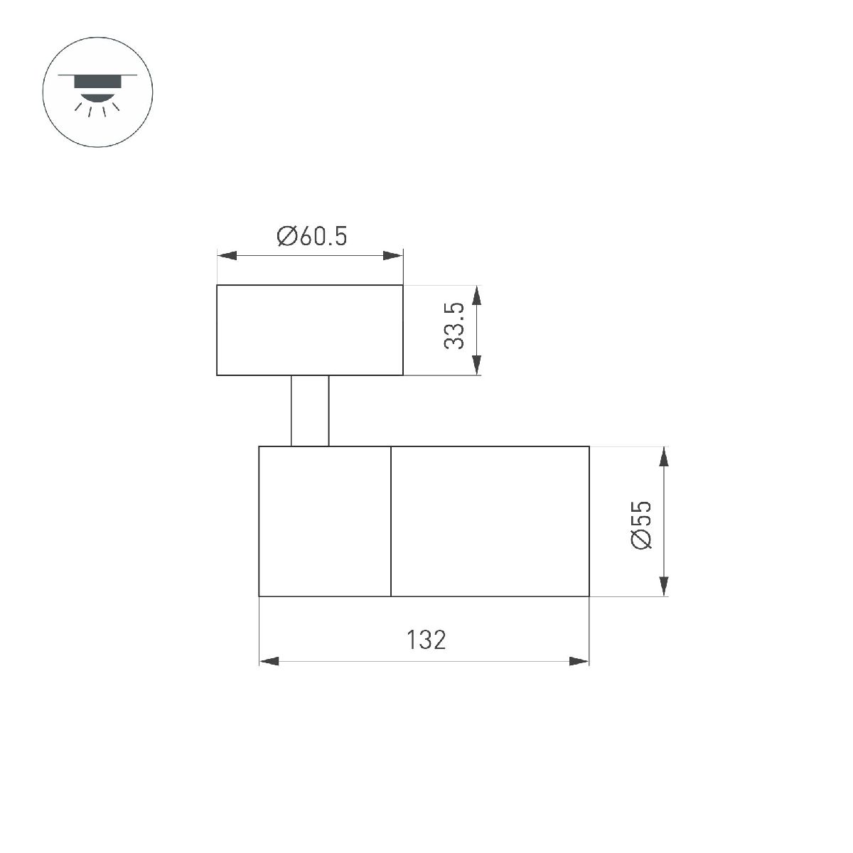 спот arlight sp-artemis-surface-flap-r55-12w day4000 051794