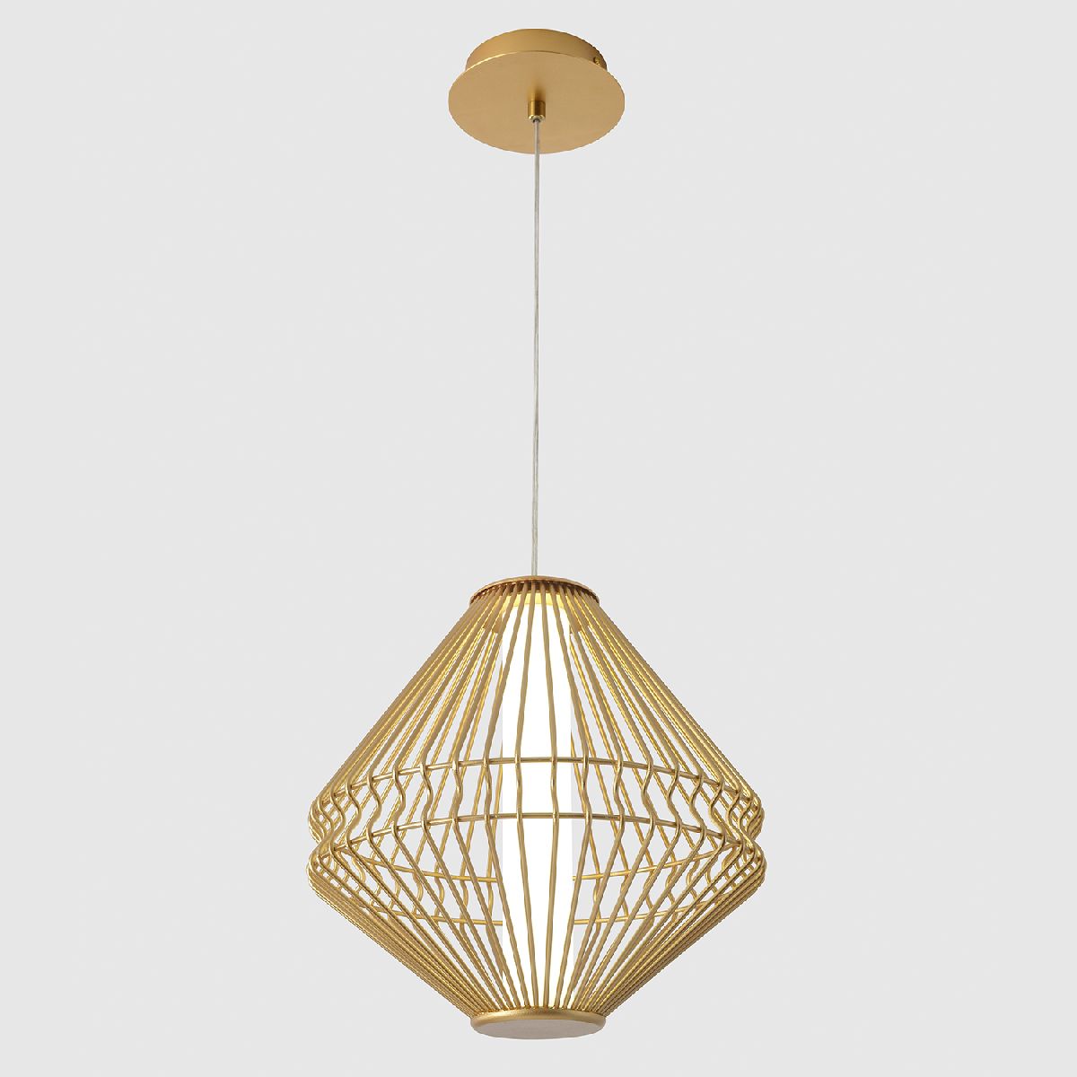 подвесной светильник crystal lux cuadra sp15w led gold