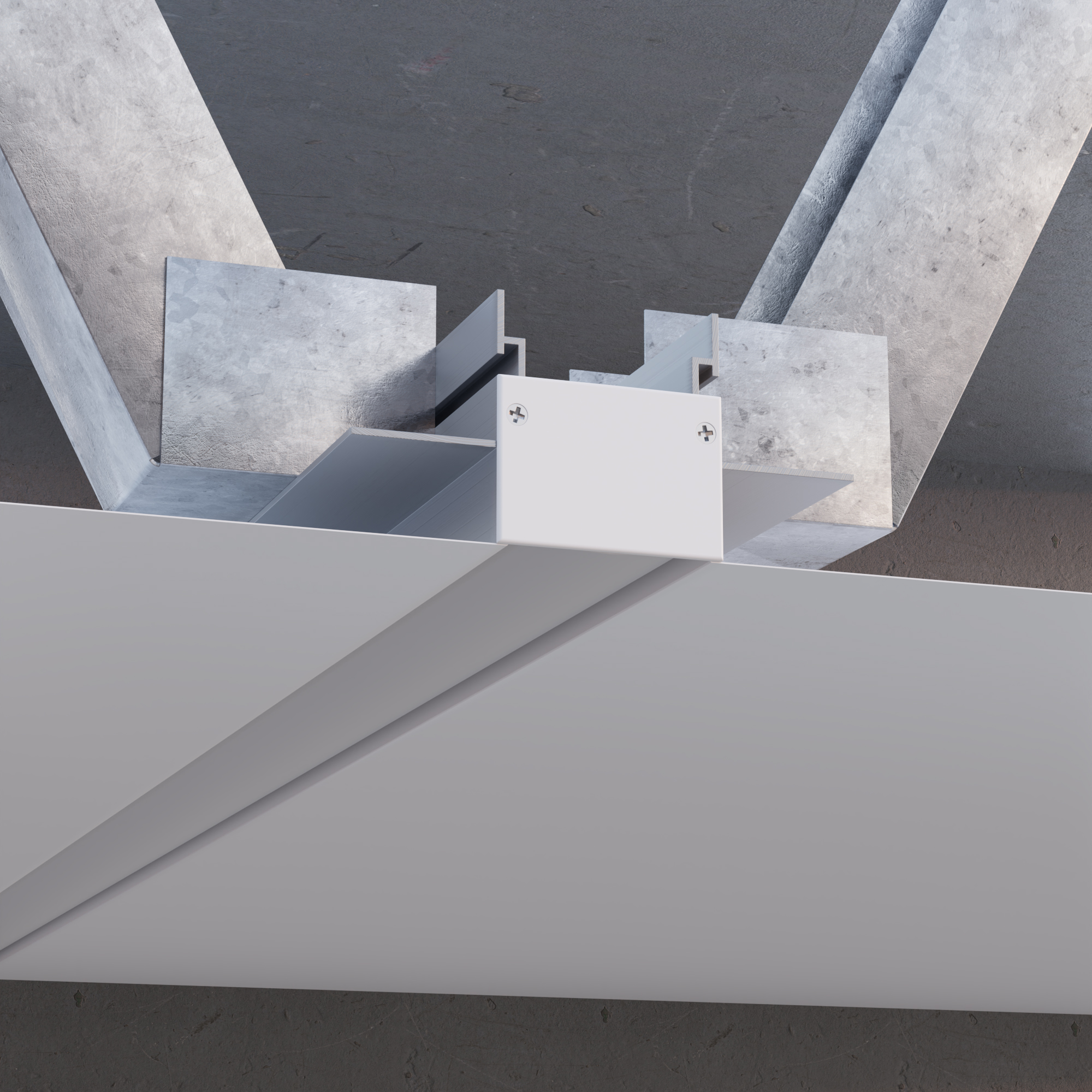 алюминиевый профиль для натяжного/подвесного потолка apeyron 08-56