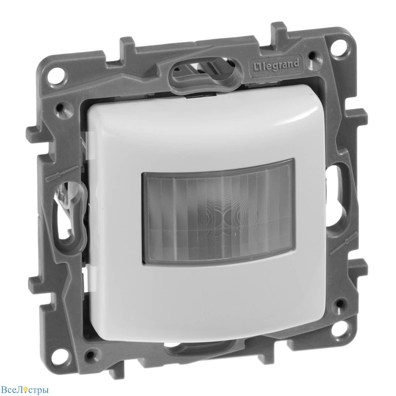 датчик движения legrand etika без нейтрали 400w белый 672217