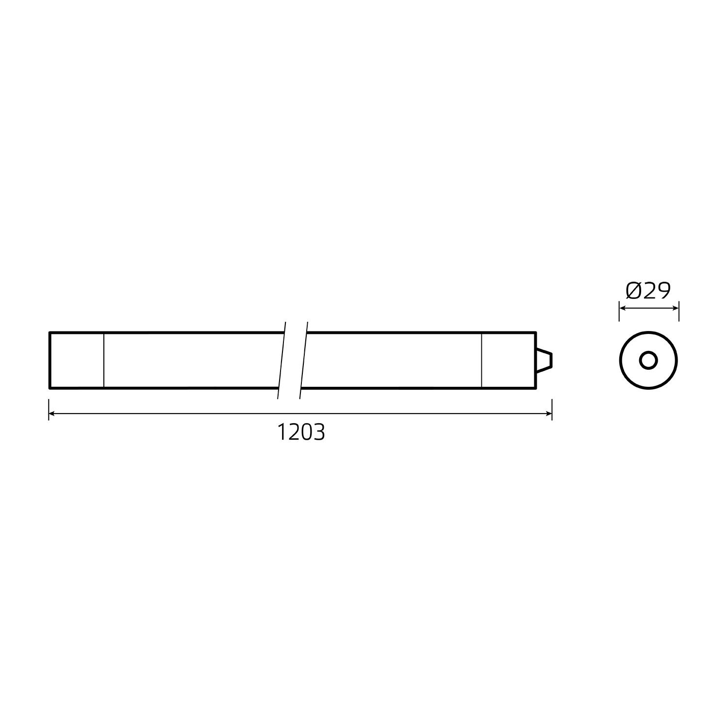 линейный потолочный светильник gauss compact 143424224