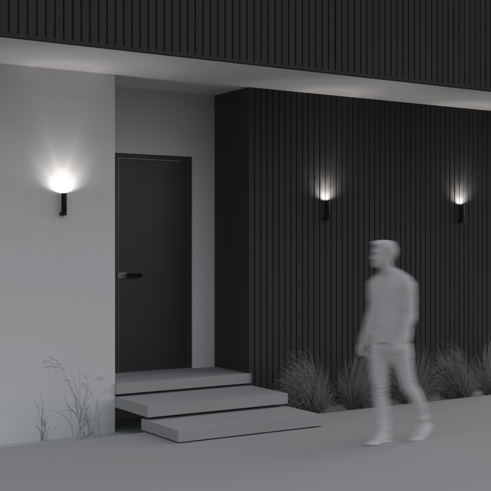 уличный настенный светильник maytoni tube o508wl-l5b3k