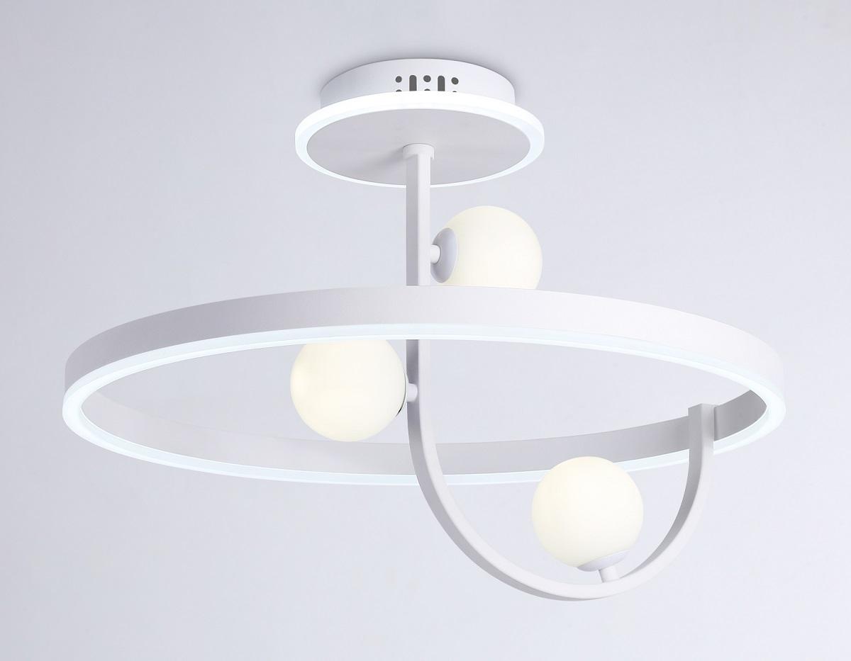 потолочная светодиодная люстра ambrella light comfort linetech fl66261