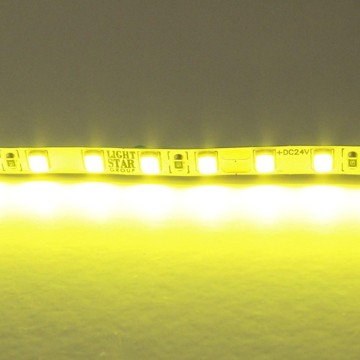 светодиодная лента lightstar 12w/m 120led/m лимонный 5m 420519